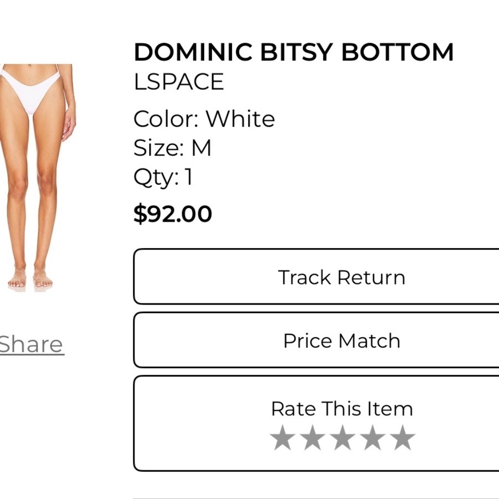 L*Space Ribbed Bikini SET - White - Picture 5 of 7
